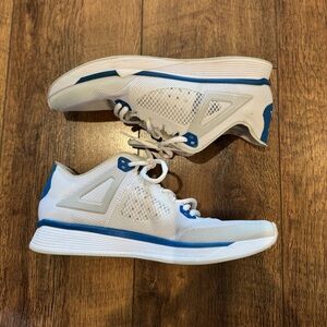 Jordan White and Blue Athletic Shoes